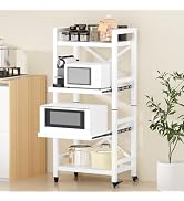 Amazon.co.jp: 【全開スライド棚板・簡単組立】FaitLux キッチンラック